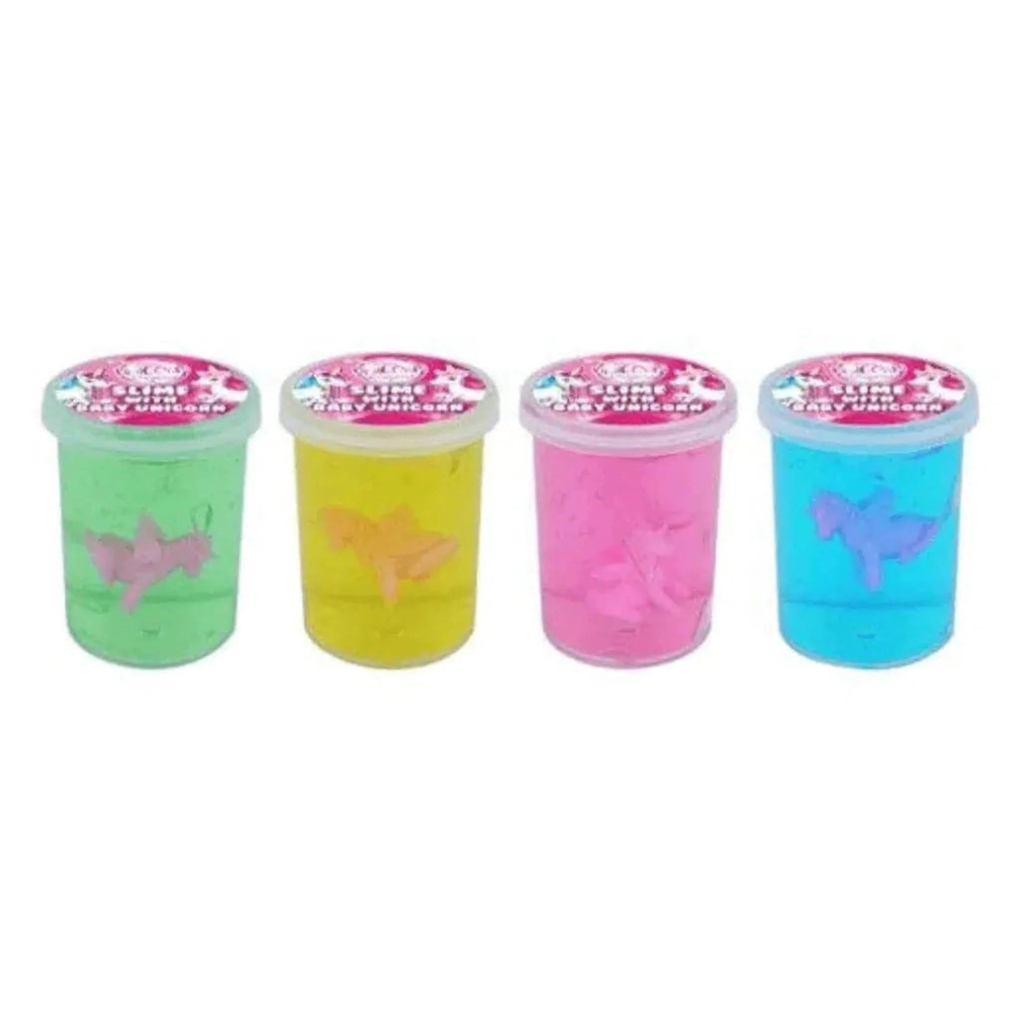 Clear Slime With Unicorn Tubs - PoundToys